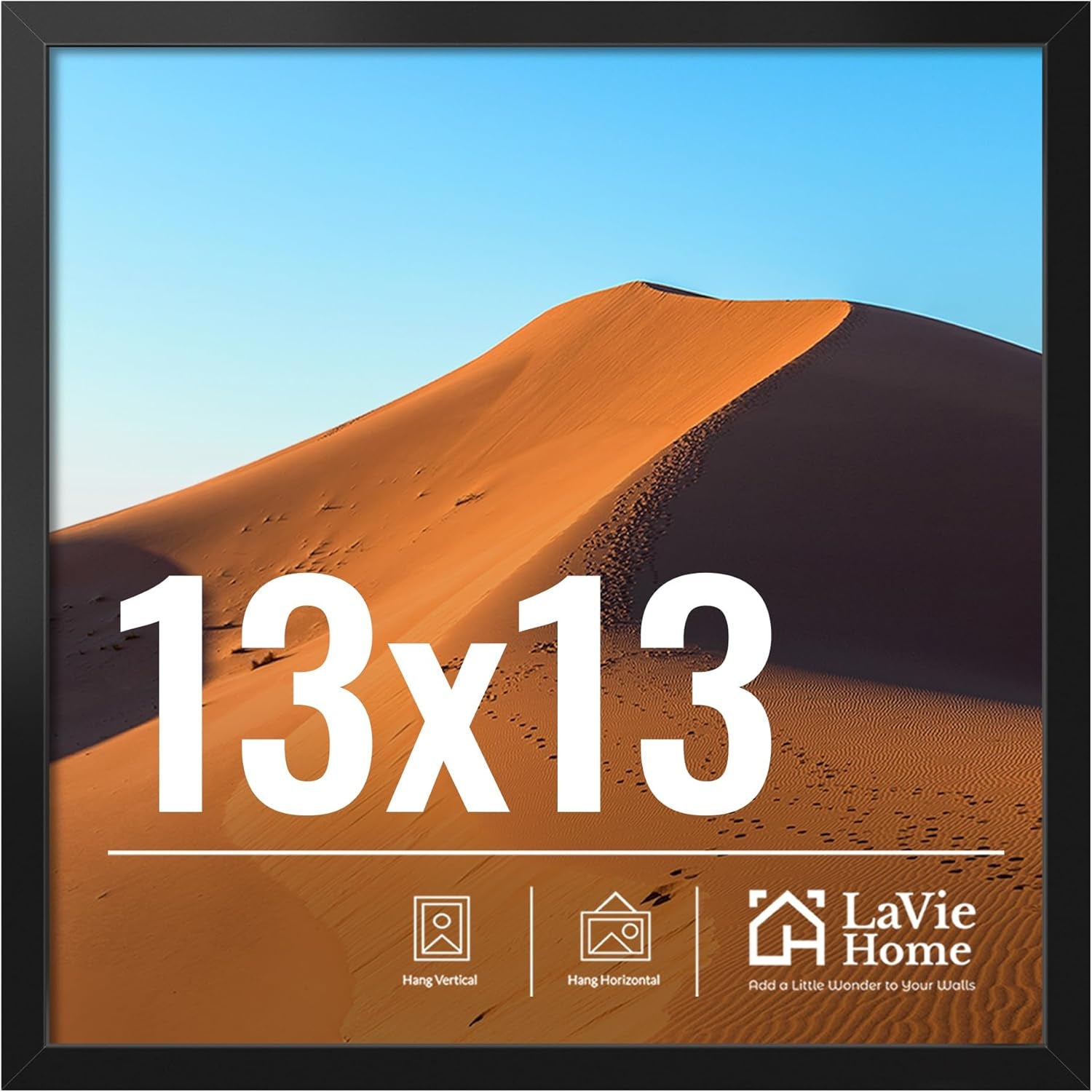 11x14 Black Picture Frame – Wall Display Classic Collection