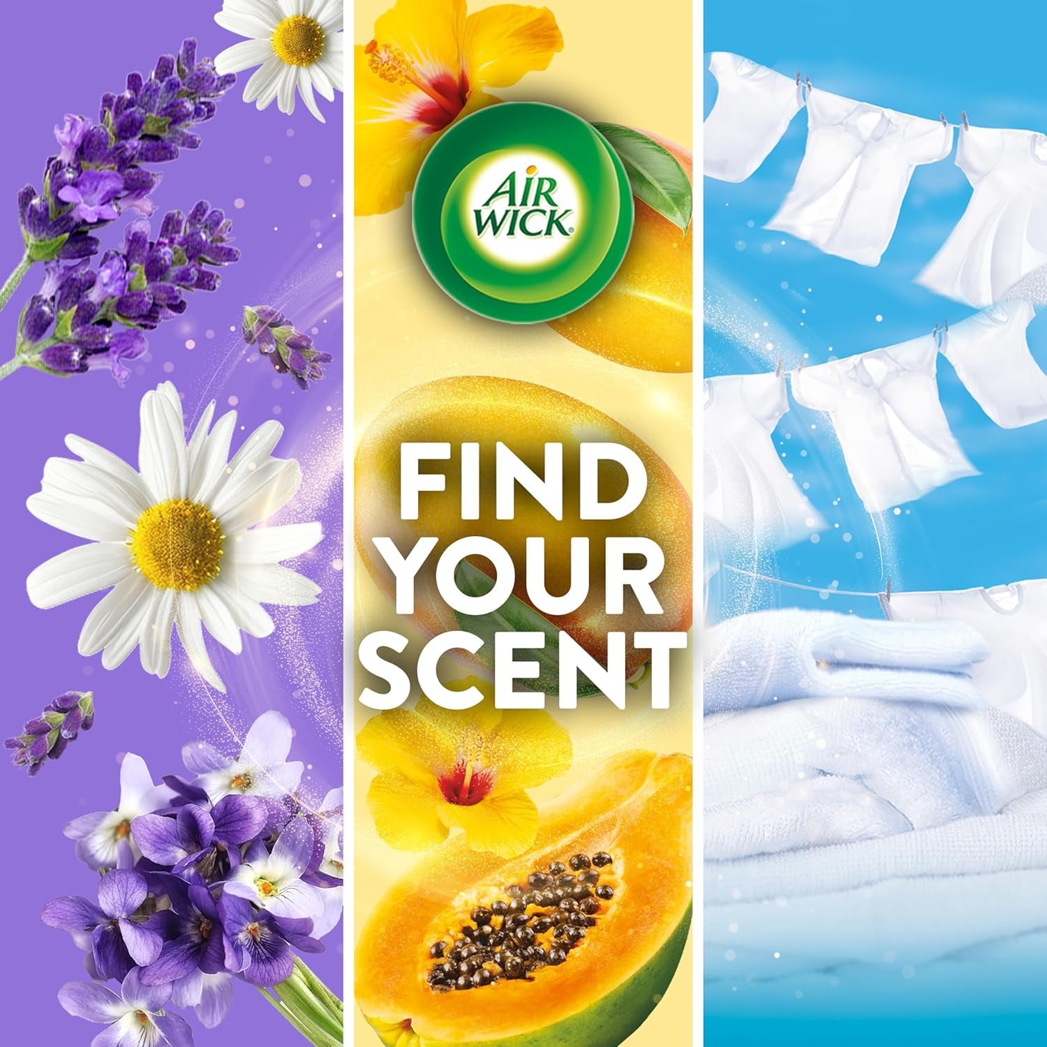 Plug in Scented Oil Refill, 10Ct, Fresh Linen, Air Freshener, Essential Oils, Eco Friendly Pack