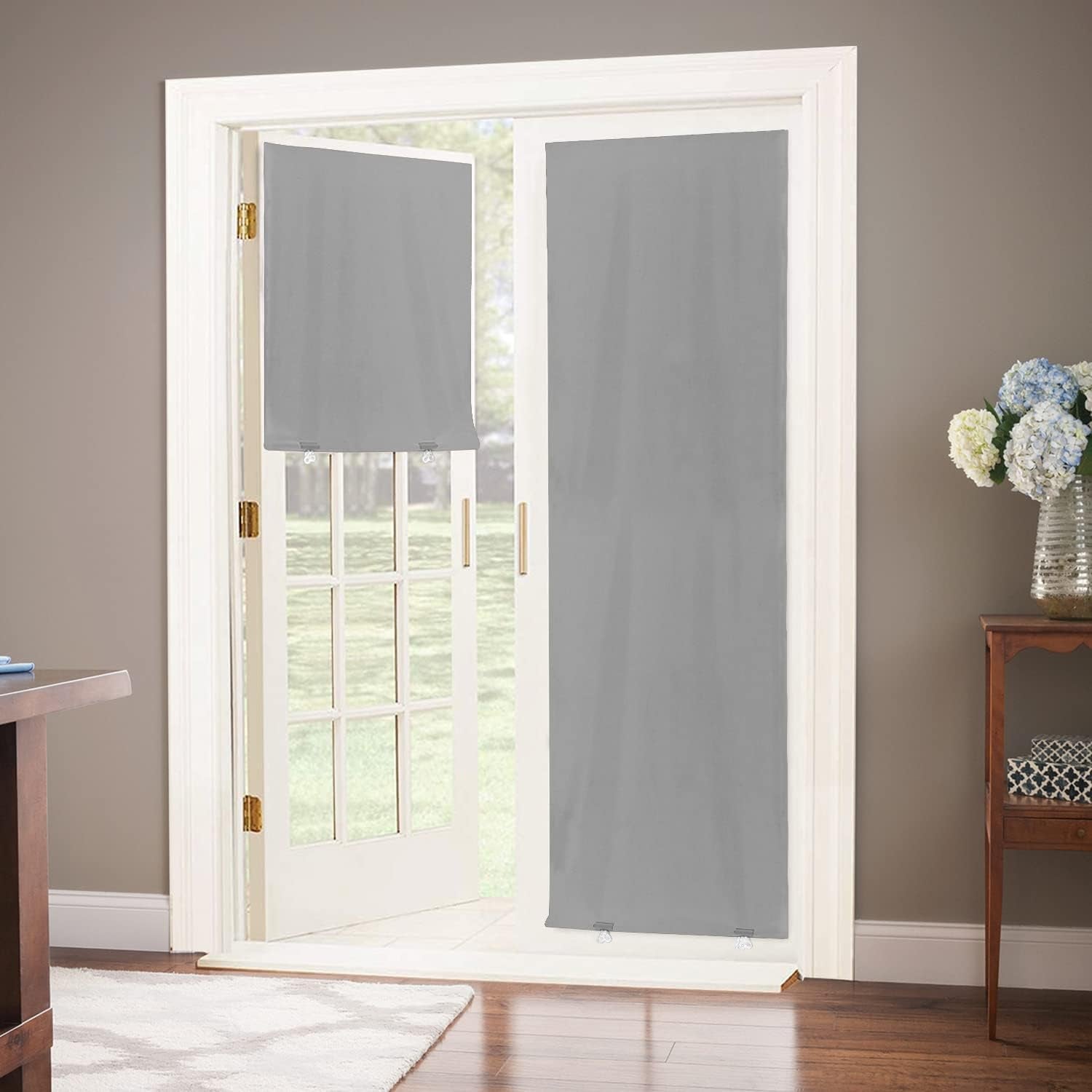 100% Blackout Roller Shades, No Tools No Drill Cordless Blinds for Windows, Thermal Insulated UV Protection Privacy Window Shades for Bedroom (36''W X 72''H, Black)