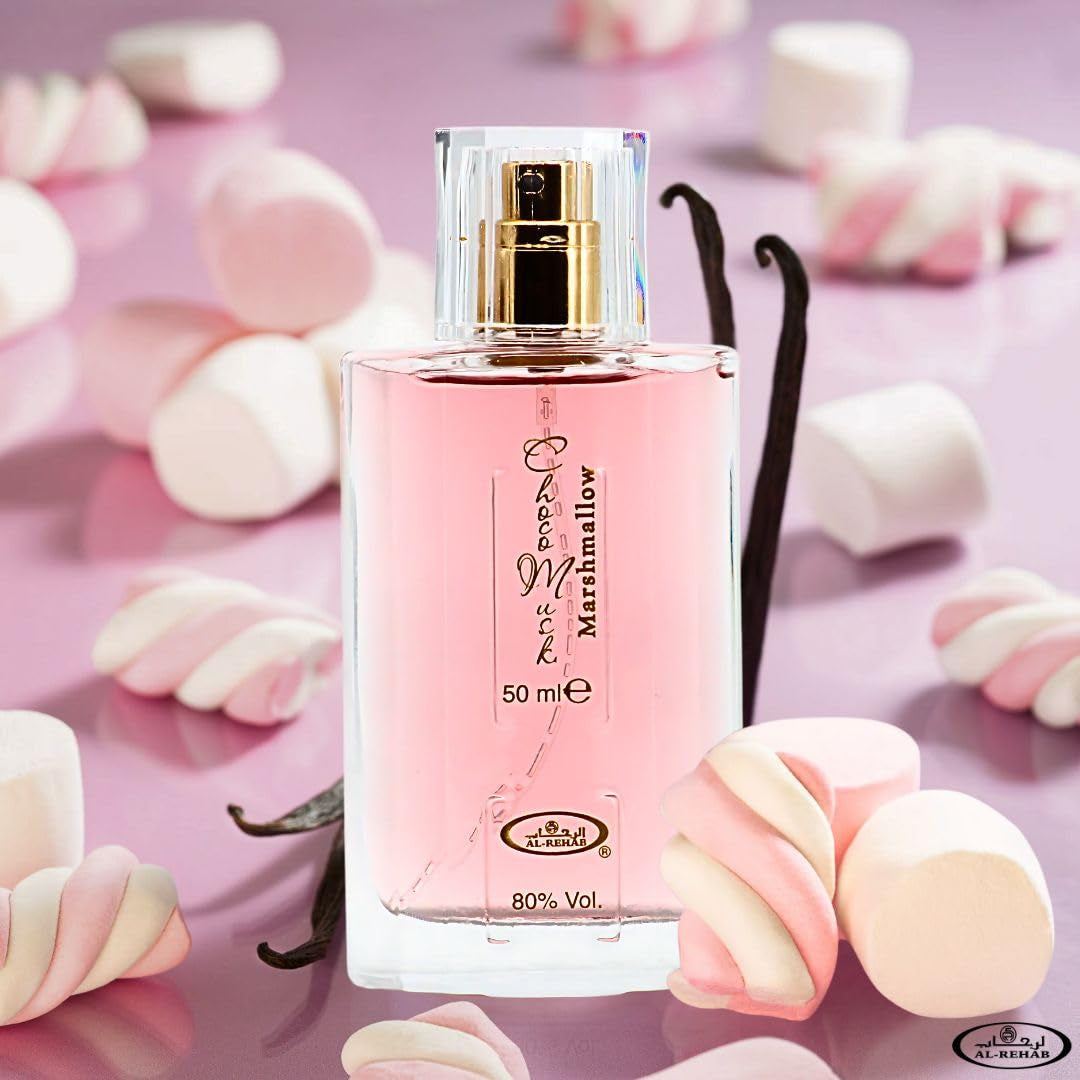 Choco Musk Marshmallow Eau De Parfum for Women - 50Ml (1.65 Oz) | Gourmand Perfume with Strawberry, Marshmallow & Cocoa | Sweet, Fluffy & Addictive | Long-Lasting Arabian Dessert Scent