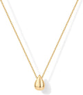 14K Gold Plated Dainty Pear Pendant Necklace for Women | Tear Pendant Necklaces