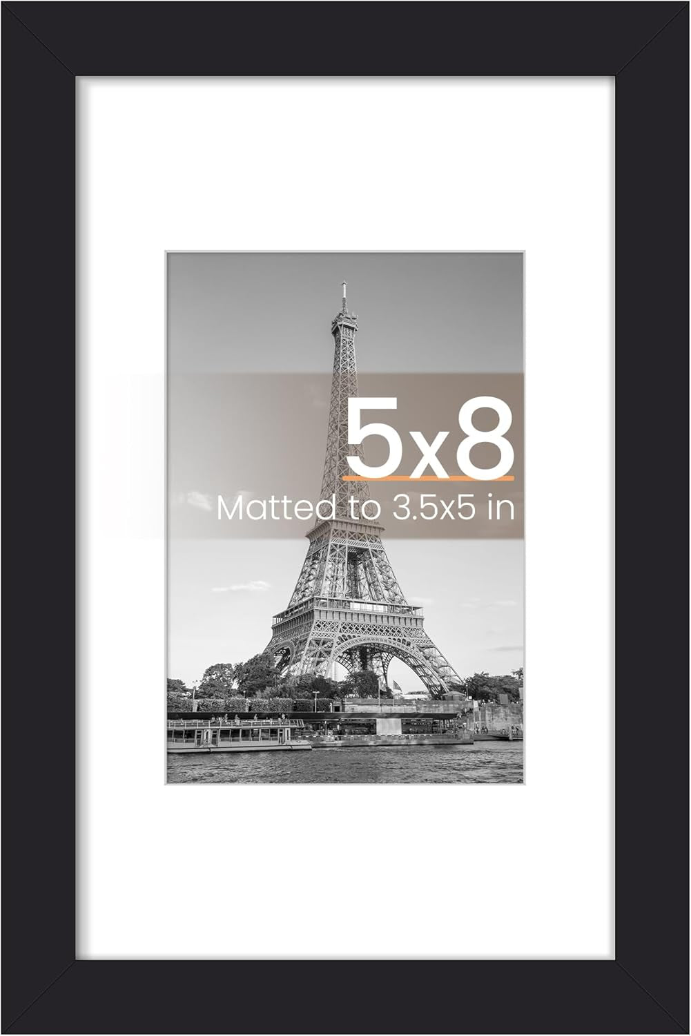 11x14 Black Picture Frame – Wall Hanging with Mat Option