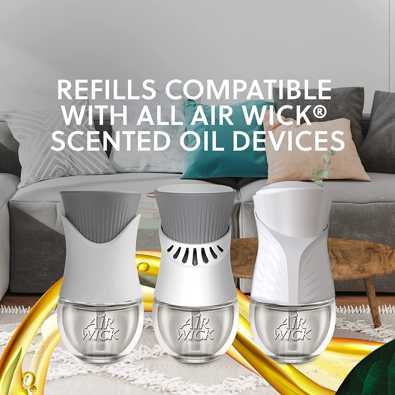 Plug in Scented Oil Warmer, White, 1 Count, Essential Oils, Air Freshener