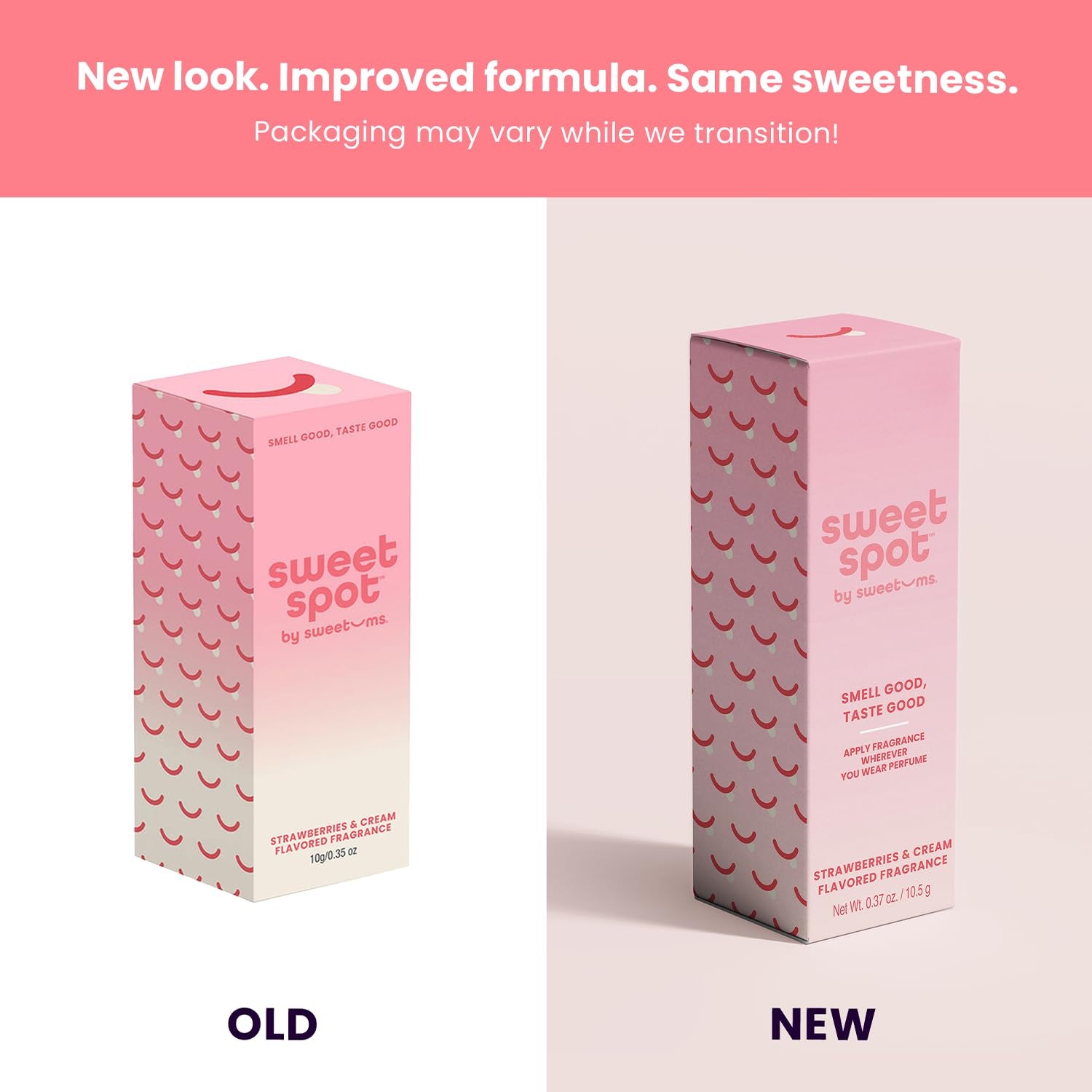 Sweetspot Flavored Solid Perfume Stick, Portable Travel Perfumes for Women, Long Lasting Fragrances, Non Sticky Formula, Natural Ingredients, Fragrance Stick (Strawberries & Cream)