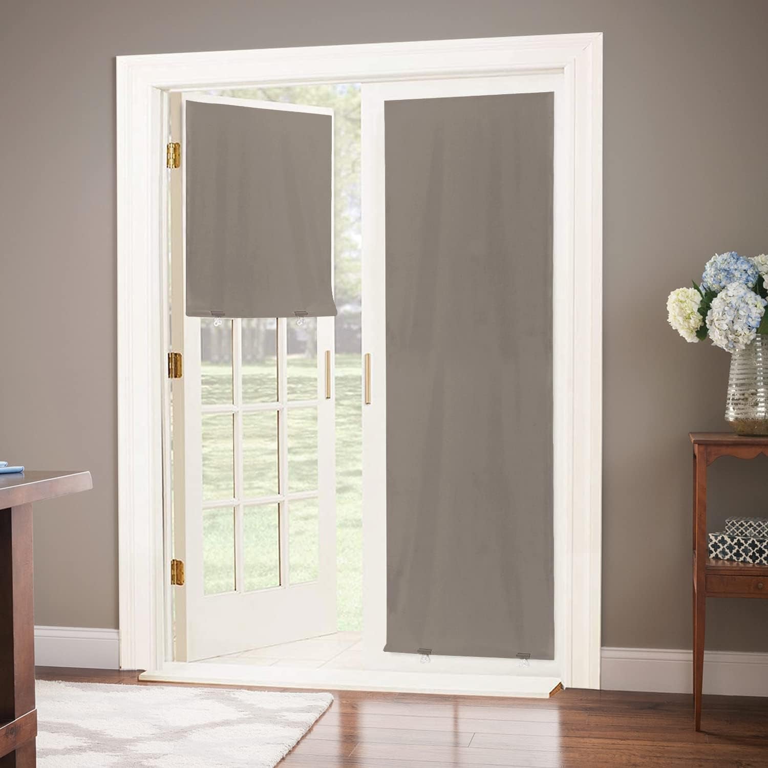 100% Blackout Roller Shades, No Tools No Drill Cordless Blinds for Windows, Thermal Insulated UV Protection Privacy Window Shades for Bedroom (36''W X 72''H, Black)