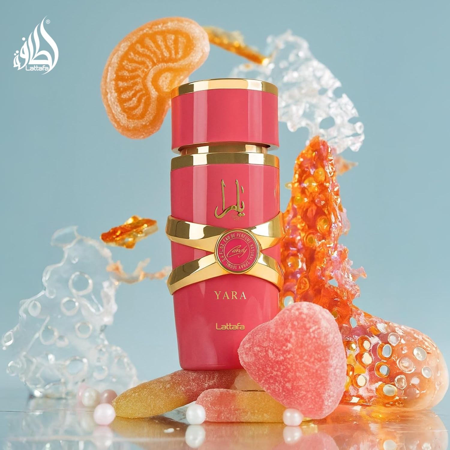 Yara Candy - Vanilla, Fruity, Citrus, Floral - Eau De Parfum Long-Lasting Fragrance for Women, 3.40 Ounce / 100 Ml