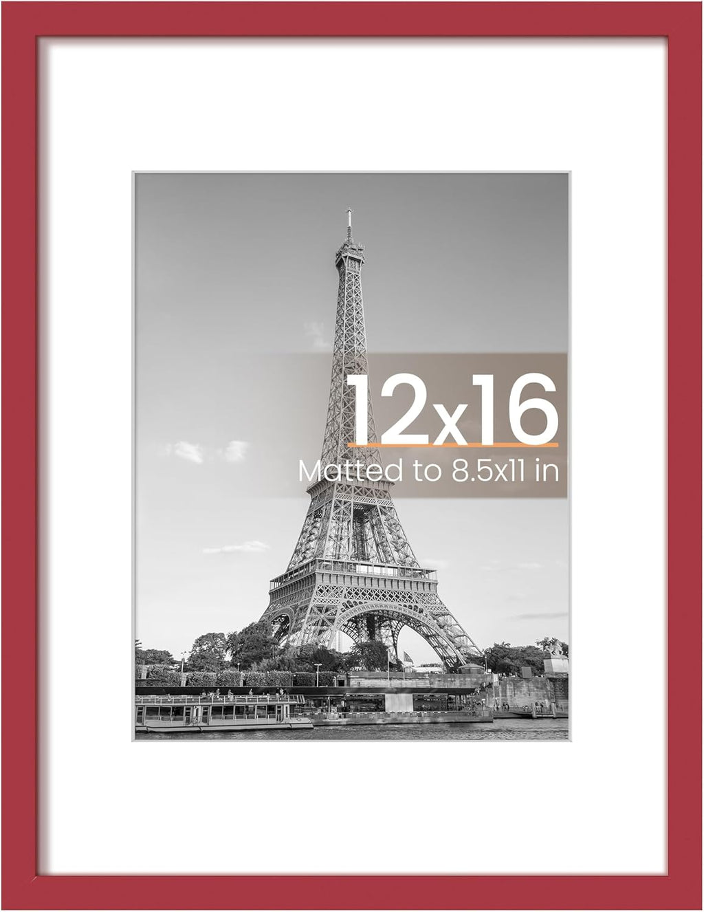 11x14 Black Picture Frame – Wall Hanging with Mat Option