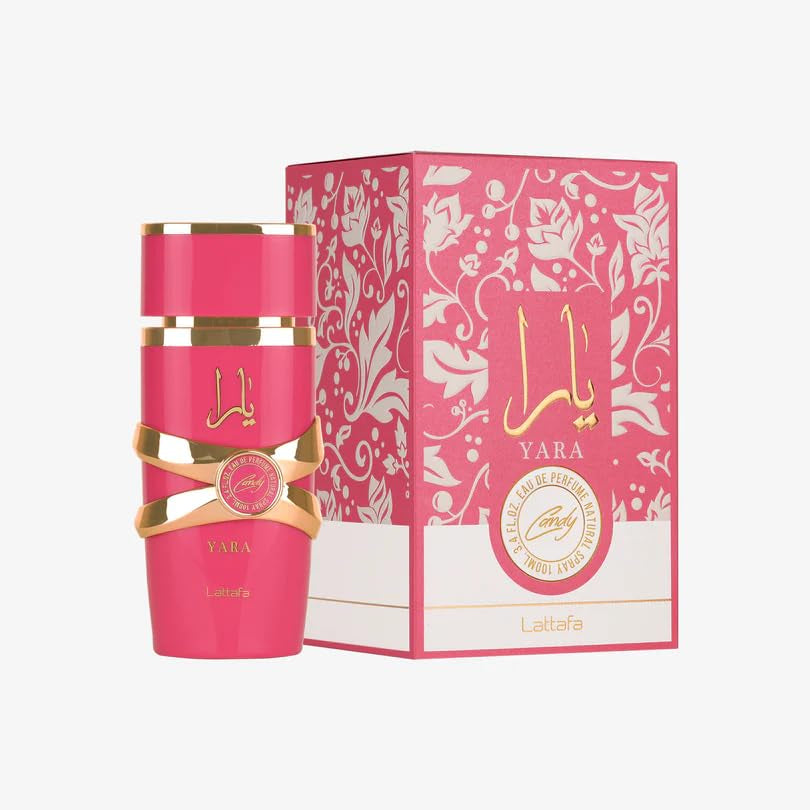 Yara Candy - Vanilla, Fruity, Citrus, Floral - Eau De Parfum Long-Lasting Fragrance for Women, 3.40 Ounce / 100 Ml
