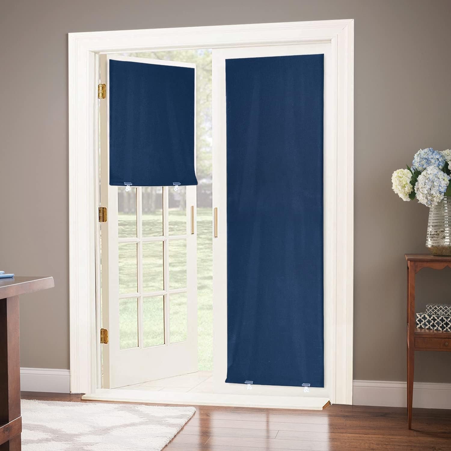 100% Blackout Roller Shades, No Tools No Drill Cordless Blinds for Windows, Thermal Insulated UV Protection Privacy Window Shades for Bedroom (36''W X 72''H, Black)