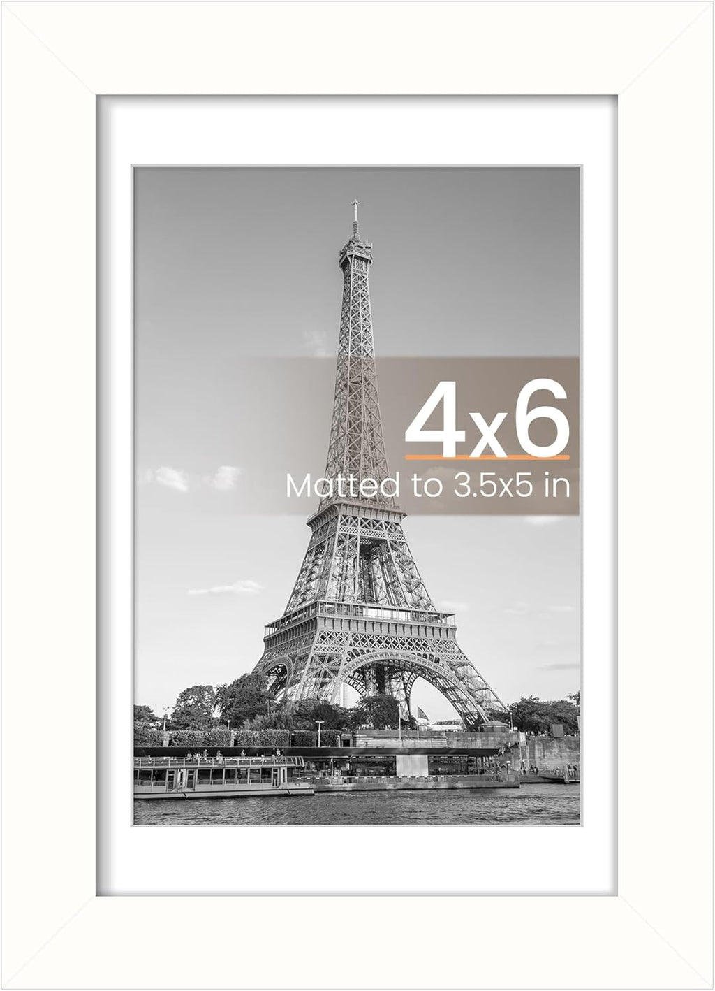 11x14 Black Picture Frame – Wall Hanging with Mat Option