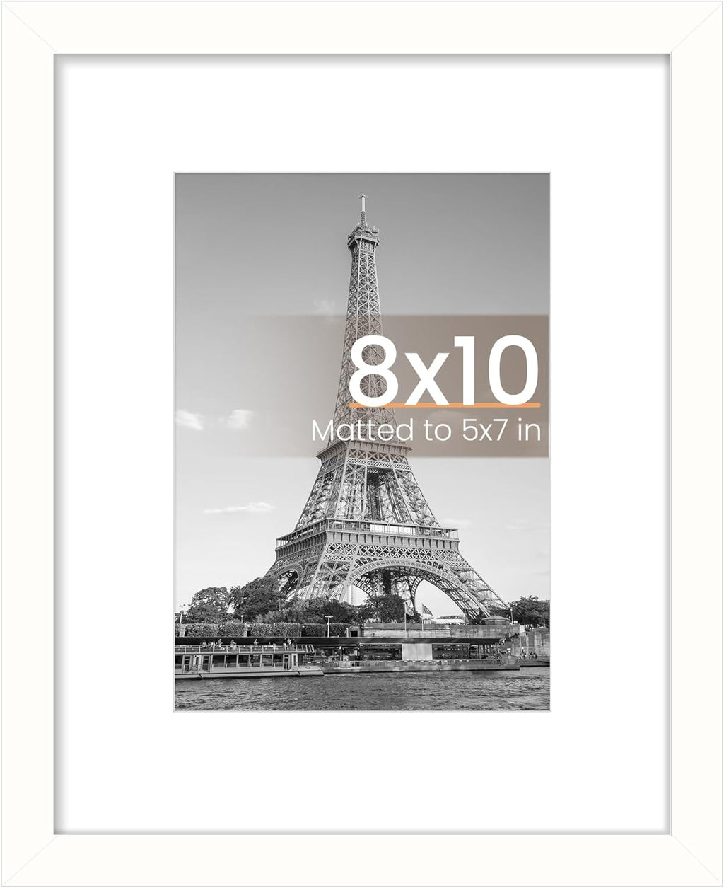 11x14 Black Picture Frame – Wall Hanging with Mat Option