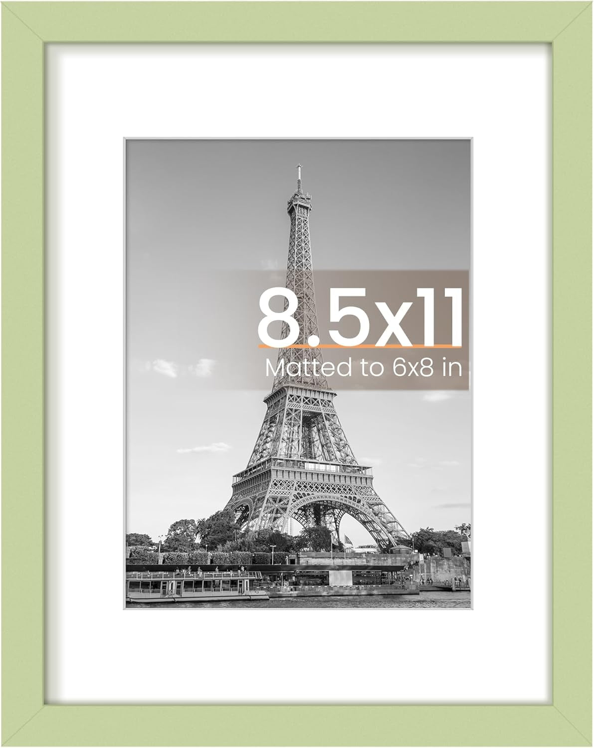 11x14 Black Picture Frame – Wall Hanging with Mat Option