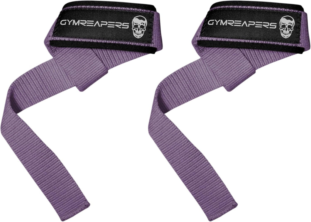 Lifting Wrist Straps for Weightlifting, Bodybuilding, Powerlifting, Strength Training, & Deadlifts - Padded Neoprene with 18 Inch Cotton